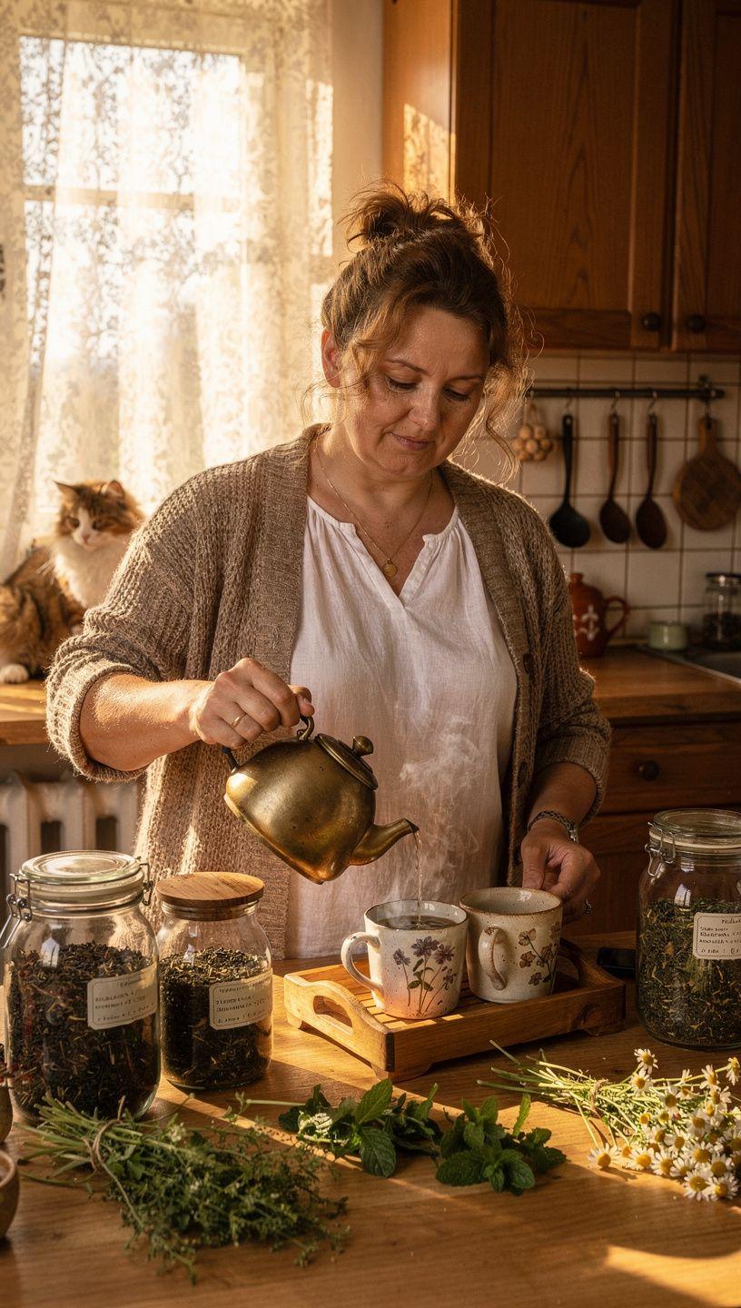 Žmogus ramiai geria arbatą prie lango, simbolizuojantis nuoseklias arbatos vartojimo įpročius ir sąmoningą gyvenimo būdą.